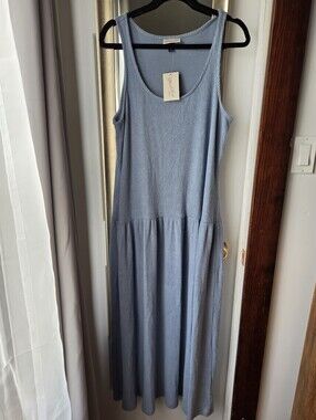 Universal Thread Dusty Blue Ribbed Tank Maxi Dress